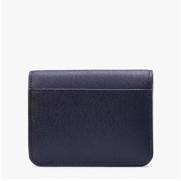 ♠️kate spade X Disney Lady and the Tramp Small Compact Bifold Wallet, Navy NWT - Picture 4 of 13